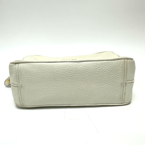 PRADA White Leather Pochette Shoulder Bag - Picture 3 of 14